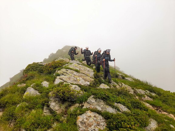 Die Wandergruppe hat stets zusammengehalten 