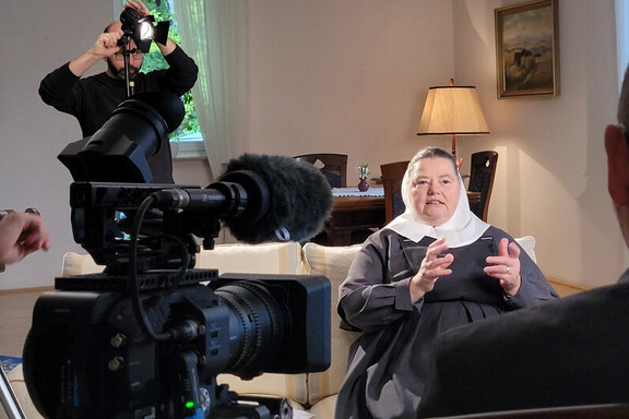 Einblick in die Dreharbeiten