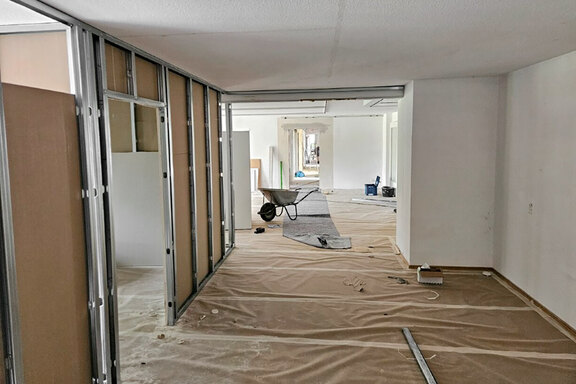 Während des Umbaus Während des Umbaus