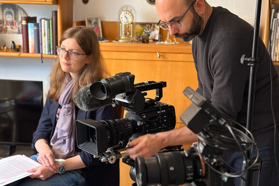 Einblick in die Dreharbeiten