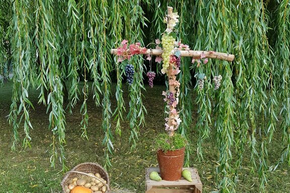 Die zweite Hofandacht hat im Oktober zum Erntedankfest stattgefunden