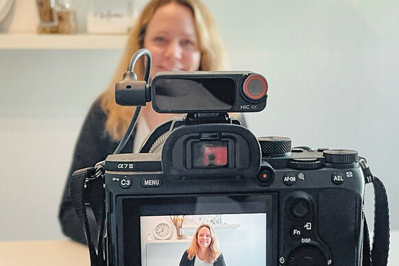 Videodreh mit Kathrin Hampfe Videodreh mit Kathrin Hampfe