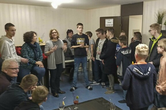 Bei der Einweihungsfeier nach der Renovierung