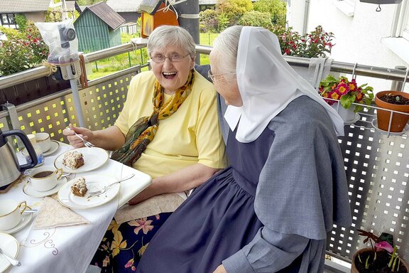 Zu Besuch bei Sr. Brigitte Oelschläger im Mutterhaus in Freudenberg