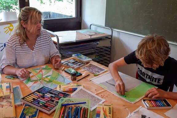 Kreativ und konzentriert bei der Sache