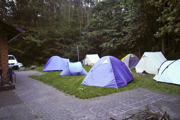 Der Schlafplatz am Waldrand