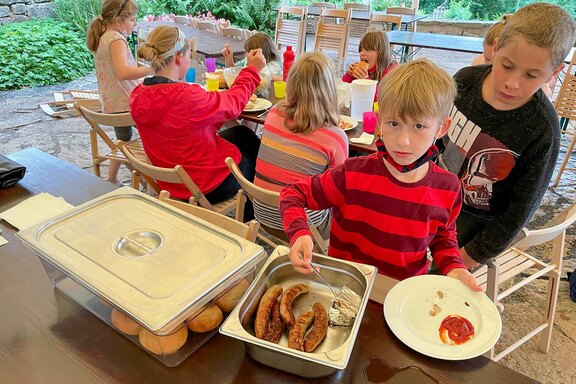 Am letzten Abend wurde gemeinsam gegrillt