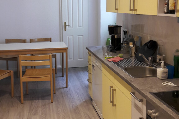 Die Küche wurde umgesiedelt und ergänzt