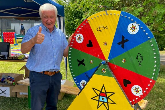 Das Glücksrad war ein besonderes Highlight Das Glücksrad war ein besonderes Highlight