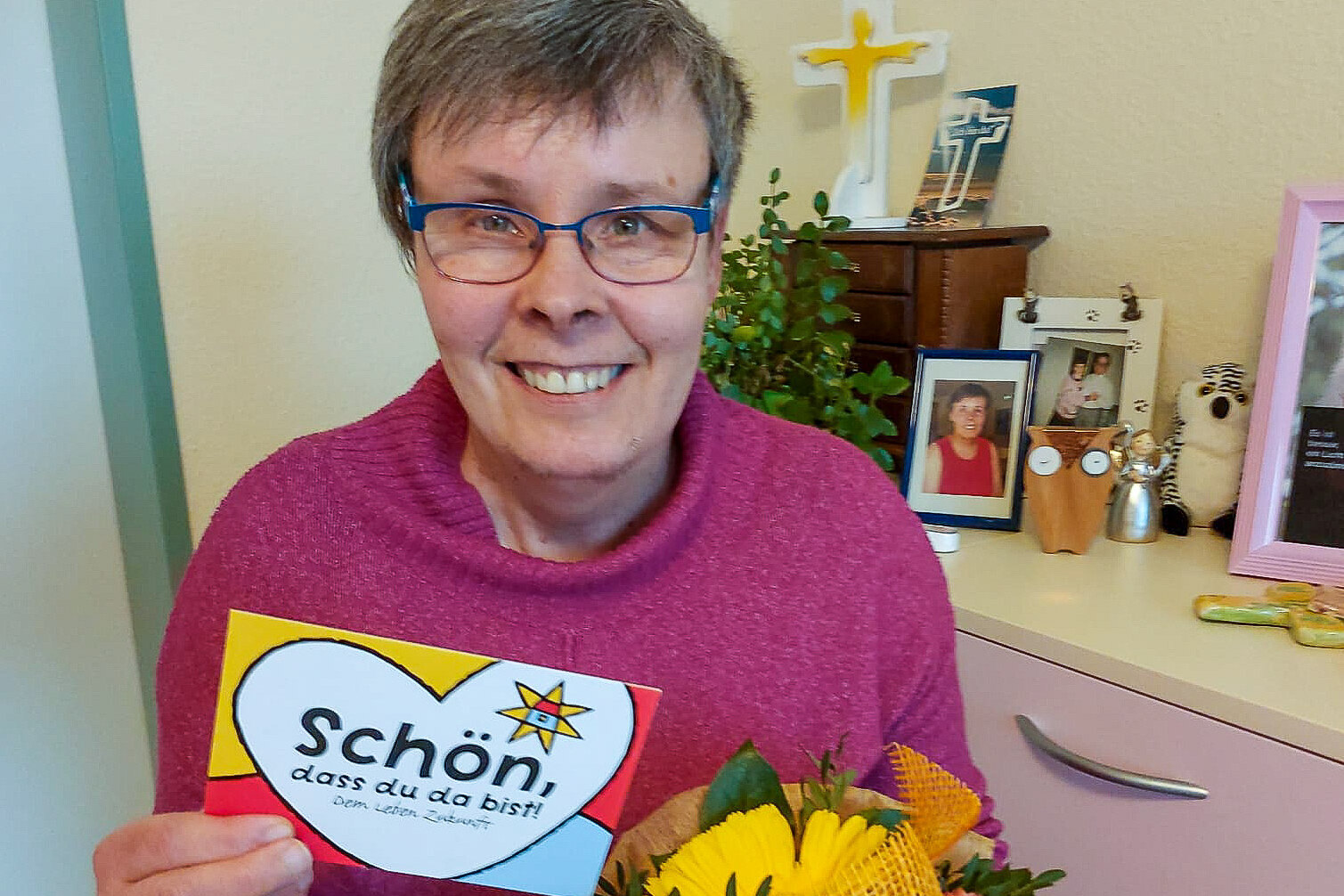 Kerstin Tebling an ihrem Jubiläumstag