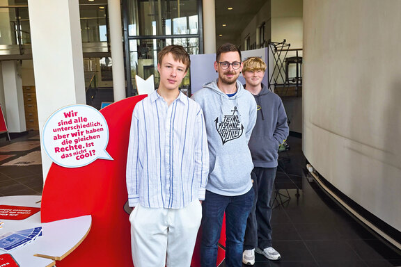 Die WG Seerosen besuchte eine Ausstellung zum Thema Kinderrechte