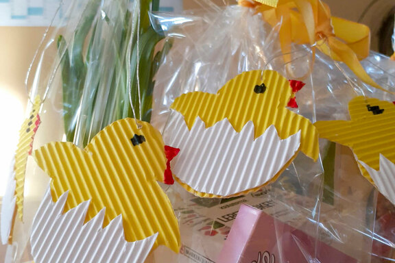 … als Dankeschön erhielten sie ein selbst zusammengestelltes Präsent