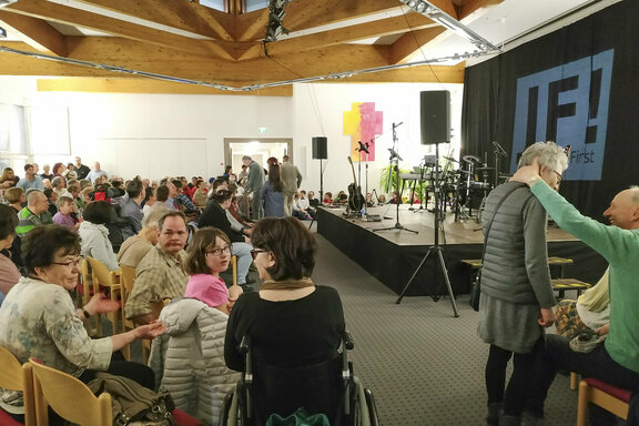 Vor Beginn des Konzerts