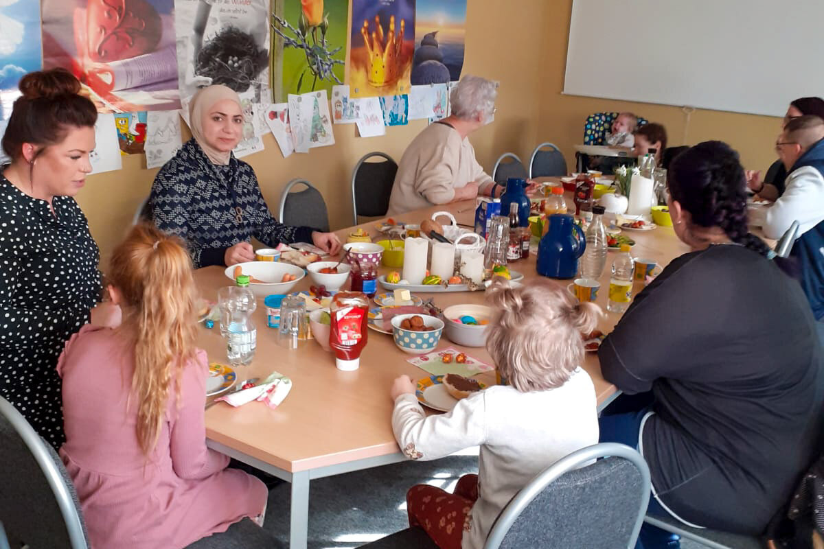 Zu einem vorösterlichen Familienfrühstück hatten die Ambulanten Hilfen in Wittstock eingeladen