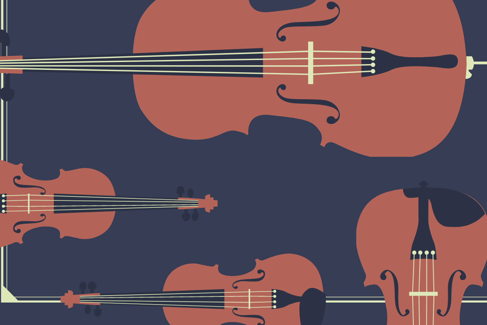 grafische Streichinstrumente