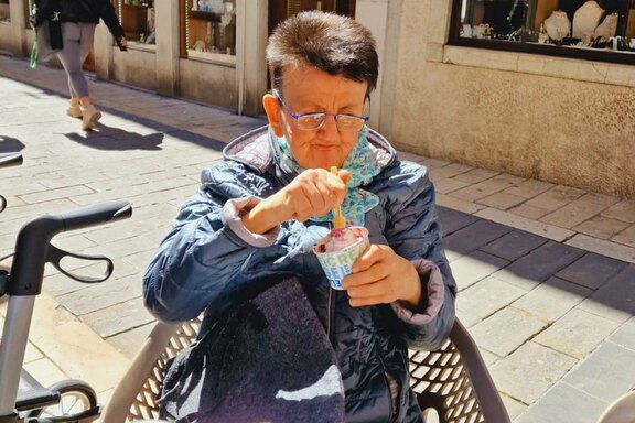 Ein leckeres Eis in Italien gehörte natürlich dazu