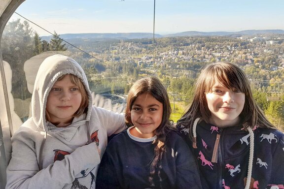 Kabinenfahrt mit tollem Ausblick