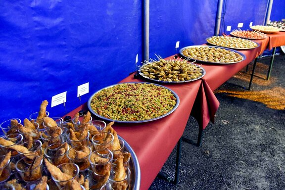 Das Fingerfood-Buffet des Caterers „Olivegrün“ war ein kulinarischer Genuss