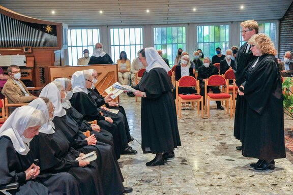 Segenszuspruch an die Jubilarinnen