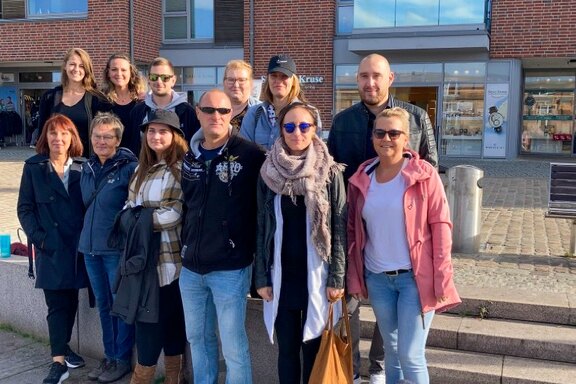 Gruppenfoto am Wismarer Hafen