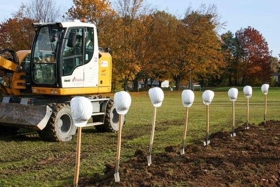 Das Baugebiet ist abgesteckt
