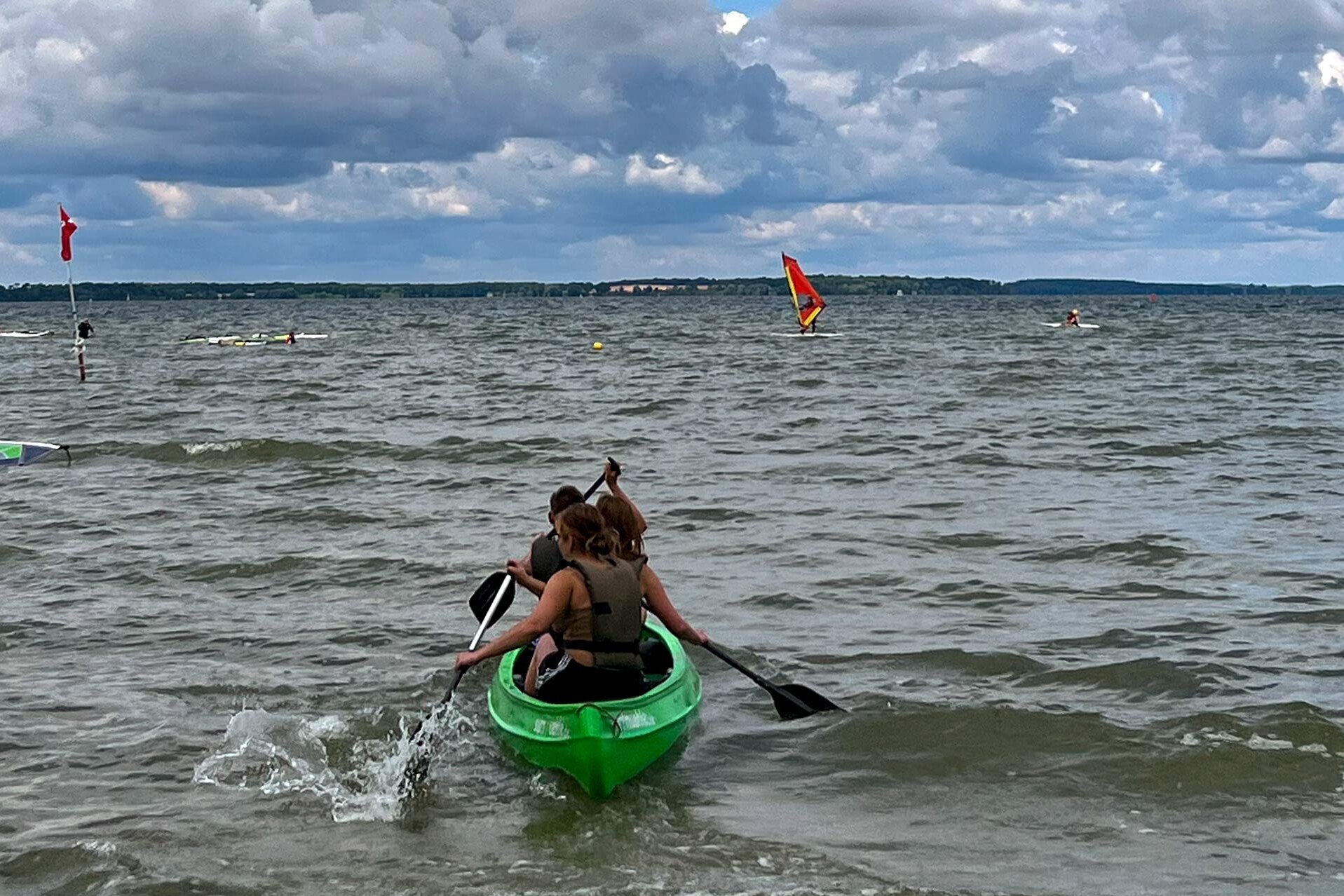 Kanu fahren auf der Müritz