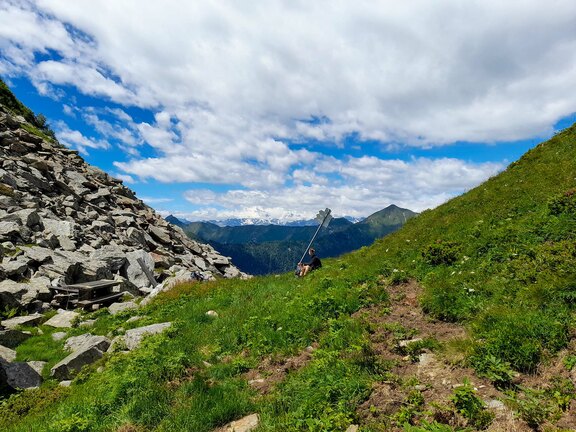 Auch mit dem Wetter hatte die Gruppe Glück