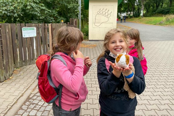 Vor dem Bärenpark in Worbis