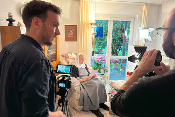 Einblick in die Dreharbeiten