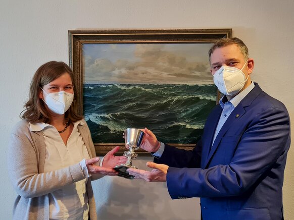 Elke Gerstl (Gemeindepädagogin im Oberlinhaus) und Stephan Drüen (Einrichtungsleitung Heiligengrabe) Elke Gerstl (Gemeindepädagogin im Oberlinhaus) und Stephan Drüen (Einrichtungsleitung Heiligengrabe)