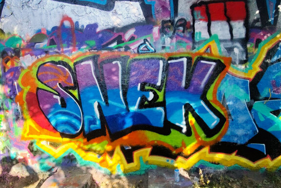 Ergebnis des Graffiti-Workshops