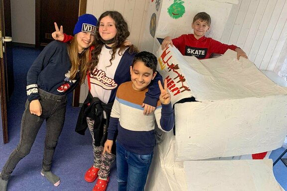 Die TG 1 ist stolz auf ihr Projekt Die TG 1 ist stolz auf ihr Projekt