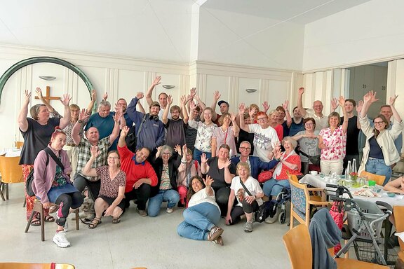 Gemeinsames Foto zum Abschied