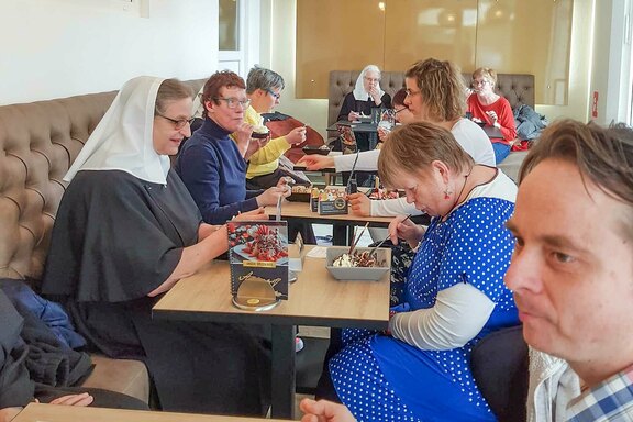 Das gemeinsame Eisessen war ein Highlight