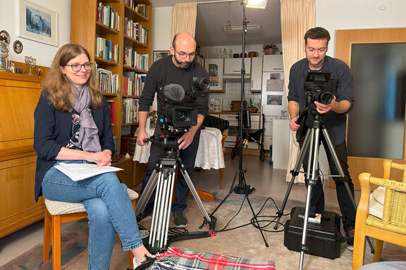 Einblick in die Dreharbeiten