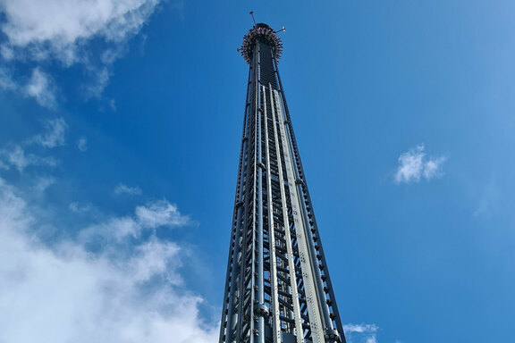 Im Hansapark ging es hoch hinaus ...