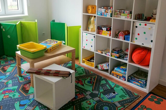 Eine vielfältige Spiele-Ecke zum Austoben