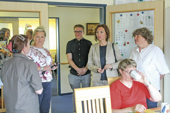 Besuch einer der Wohngruppen