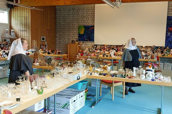 Am Vortag: Der Aufbau ist fertig Am Vortag: Der Aufbau ist fertig