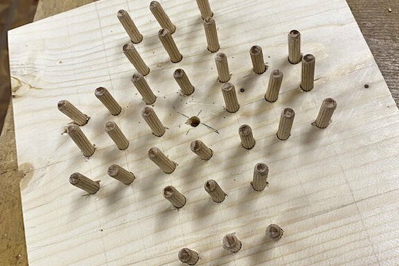 Diese Werkstücke aus Holz haben die Kinder mit großem Geschick gefertigt