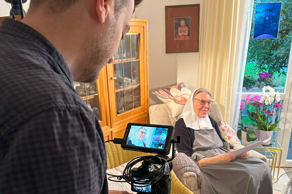 Einblick in die Dreharbeiten