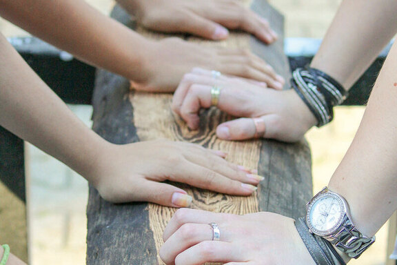 Gemeinschaft erleben, auch dies war ein Aspekt des Kunstprojekts