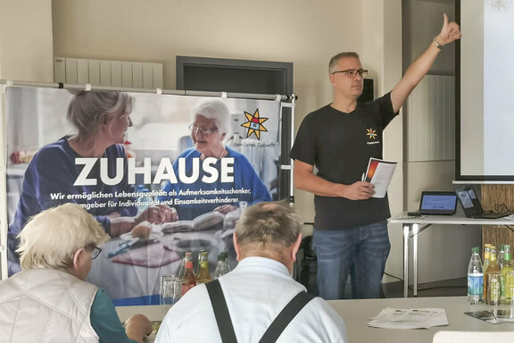 Stephan Drüen am Podium