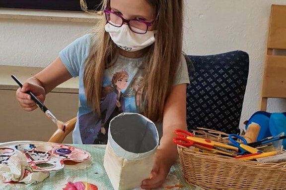 ... und hatte die Idee, aus dem Müll etwas Schönes zu basteln