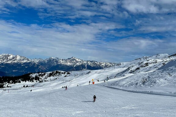Ideales Winterwetter während der Skifreizeit