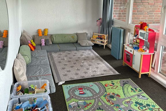 Im Spielzimmer können sich die Kinder nach Herzenslust austoben