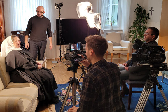 Einblick in die Dreharbeiten