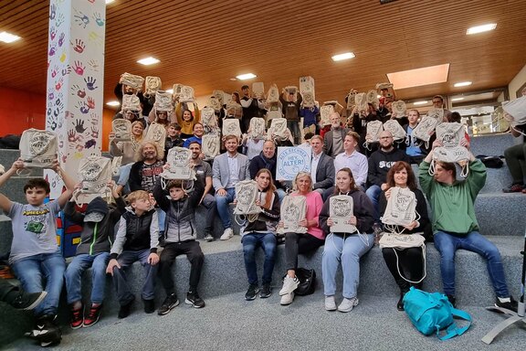 Die Freude über die Laptops war groß