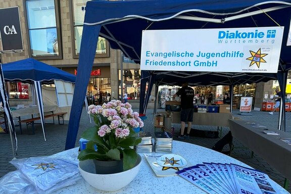 Natürlich gab es auch give-aways und Infos zum Mitnehmen