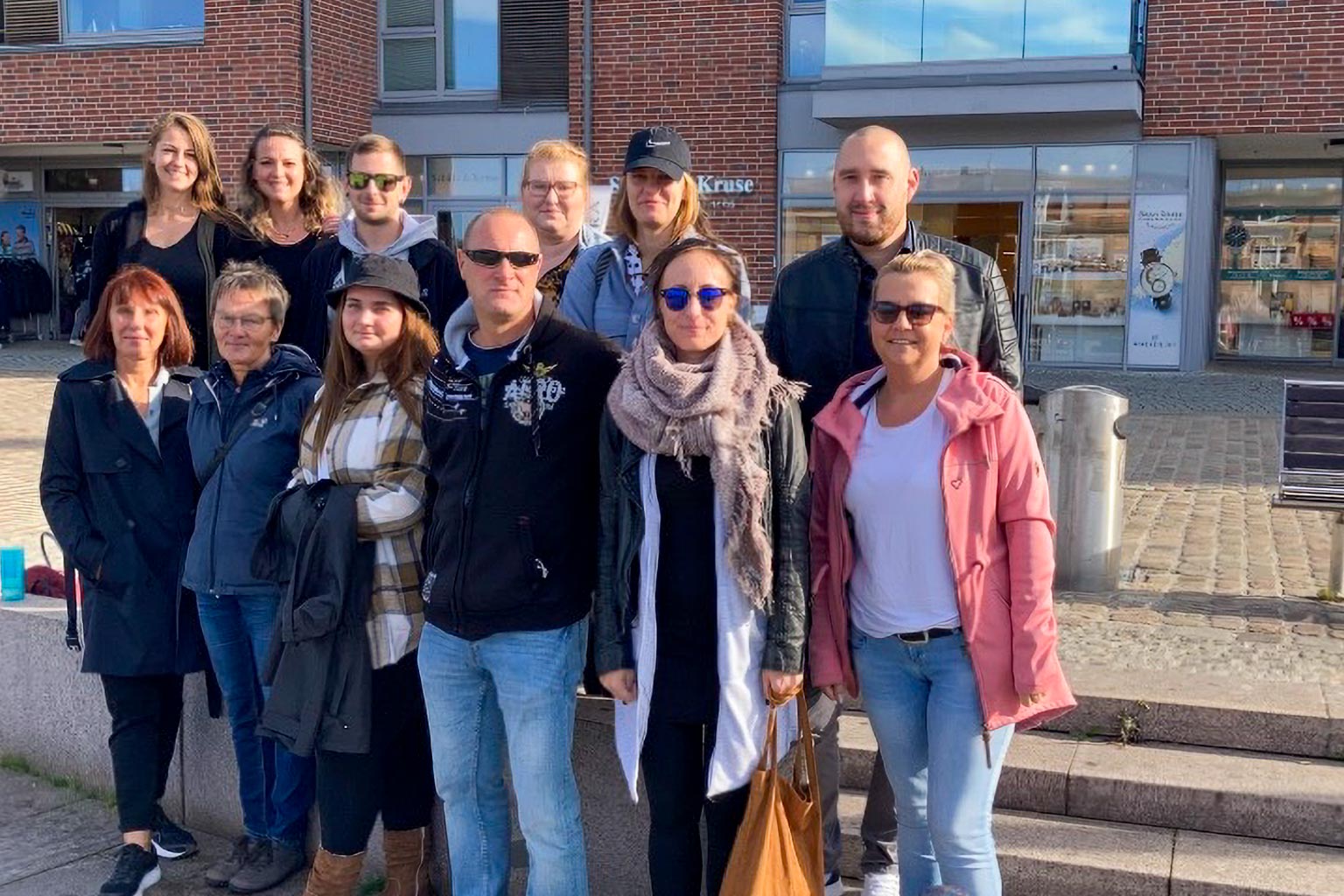 Gruppenfoto am Wismarer Hafen